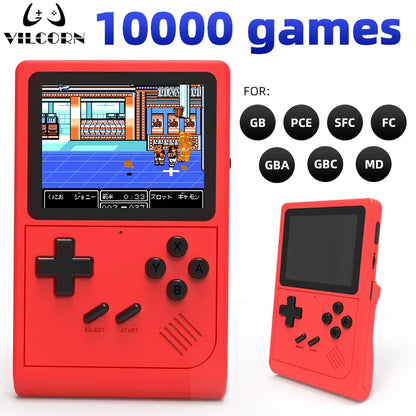 GB300 Portable Handheld Game Console Player 3.0Inch Pocket Video Gaming Console 10000 Games for SFC/GB/GBA Kid Gift