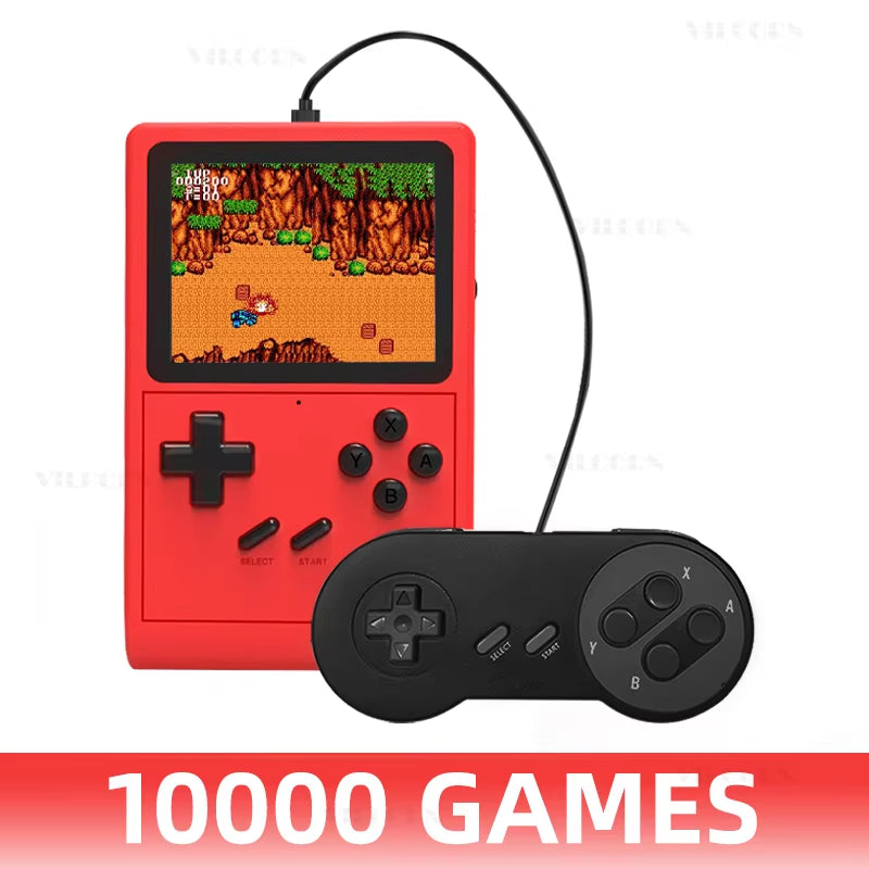 GB300 Portable Handheld Game Console Player 3.0Inch Pocket Video Gaming Console 10000 Games for SFC/GB/GBA Kid Gift