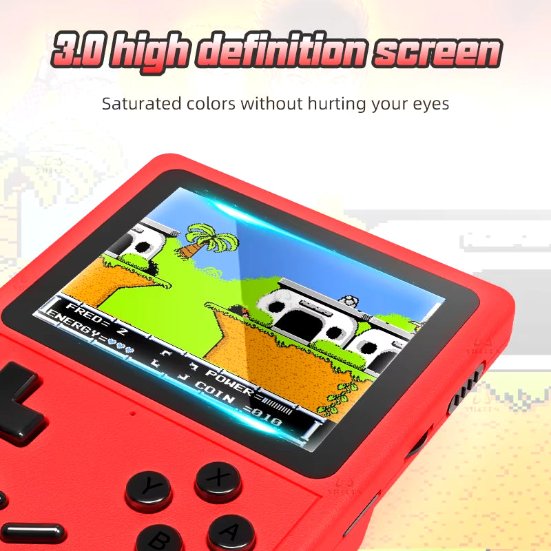 GB300 Portable Handheld Game Console Player 3.0Inch Pocket Video Gaming Console 10000 Games for SFC/GB/GBA Kid Gift