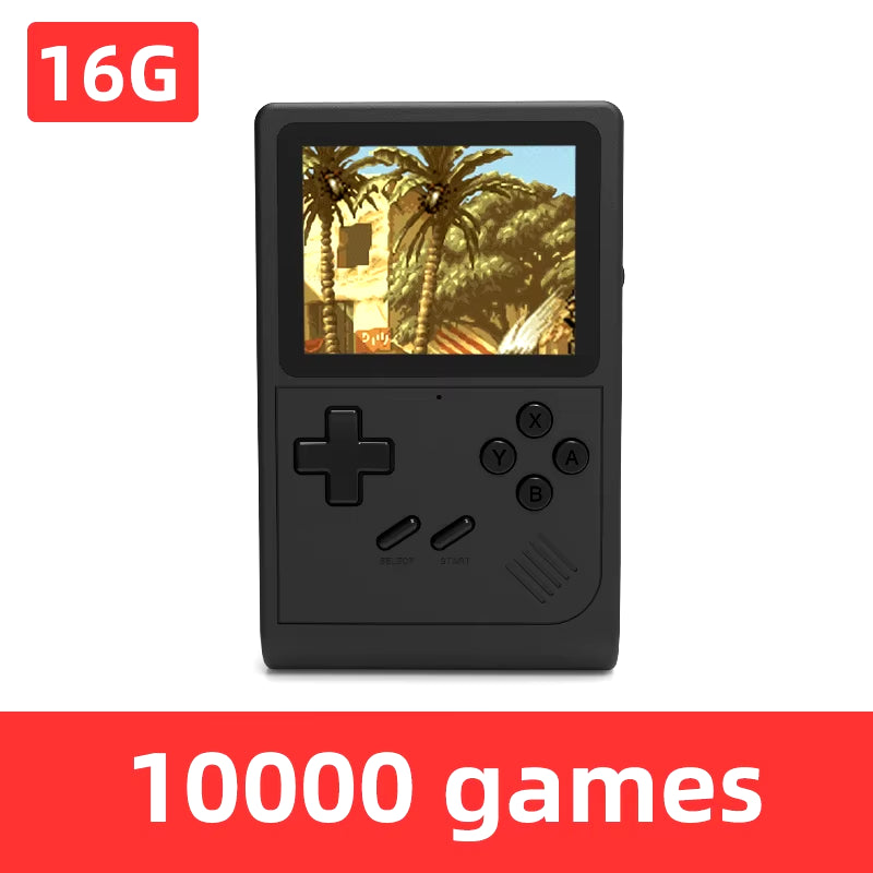 GB300 Portable Handheld Game Console Player 3.0Inch Pocket Video Gaming Console 10000 Games for SFC/GB/GBA Kid Gift